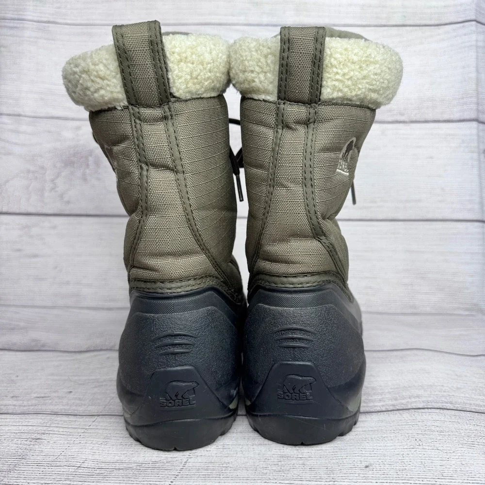 Sorel Cumberland Womens size 7.5‎ Winter Boots Green Black Insulated NL1436-969